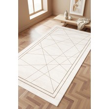 West Home Makinede Yıkanabilir Kaymaz Taban Leke Tutmaz Dijital Salon Halısı Mutfak Halısı ve Yolluk
