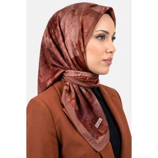 Hadiora Kadın Taba Soyut  Desenli Dikişli Yazma