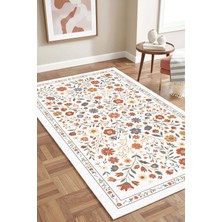 West Home Makinede Yıkanabilir Kaymaz Taban Leke Tutmaz Dijital Salon Halısı Mutfak Halısı Kilim ve Yolluk