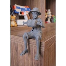 3D Baskı Zamanı Luffy  Et Ziyafeti  – Dekoratif Raf ve Masa Kenarı Anime Figürü
