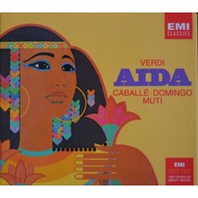Kadıköy Plak Kulübü Dikkat CD !!! Giuseppe Verdi & Montserrat Caballé & Placido Domingo & Riccardo Muti – Aida CD