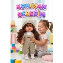 Farbu Oyuncak Lucia Girl Konuşan 35 cm - Etkileşimli Kolları Bacakları ve Kafası Et Kutulu Oyuncak Bebek
