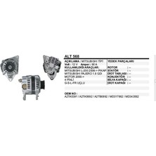 Dodo Alternatör 12V.90A Mıtsubıshı L-200/COLT 06->