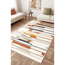 West Home Makinede Yıkanabilir Kaymaz Taban Leke Tutmaz Dijital Salon Halısı Mutfak Halısı Kilim ve Yolluk