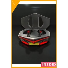 İn3dex Kablosuz Bluetooth Kulaklık Düşük Gecikme Gürültü Azaltma Siyah