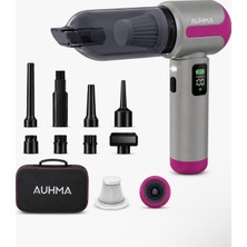 Auhma Ahv-30 Elite Power Kablosuz Araç Içi Süpürge ve Hava Üfleyici 20.000 Pa – Fırçasız Motor – LCD Ekran – 6000 Mah