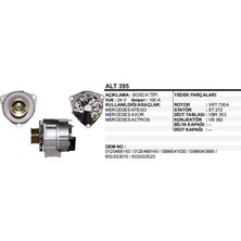 Dodo Alternatör 24V 100A Mercedes Atego-Axor-Actros Bosch Tip
