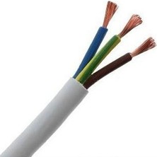 Hünka Ttr Kablo 3*0,75 Mm2 Beyaz 100'LÜK