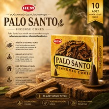 İki Yedi Konsept Hem Palo Santo 10 Adet Konik Tütsü Palo Santo Kokulu Meditasyon Yoga Ev Ofis Aroması Koku