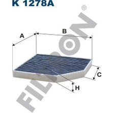 Filtron Fıltron Karbonlu Polen Fıltresı Audı A4(8k,b8) 2.0tdı 08- 3.0tdı 12- Q5 2.0tdı Quattro 2009- Porsche Macan 3