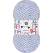 Kanyon Prime Baby One Tüylenmeyen El Örgü Ipi Yünü Buz Mavi K580