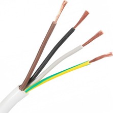 Hünka Ttr Kablo 4*1,5 Mm2 Beyaz 500'LÜK