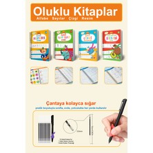 Dikkat Atölyesi Yayınları 4'lü Oluklu Set Resim, Çizgileri, Harfleri ve Sayıları Yazmayı Öğreten Kitap 3+ Yaş