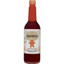 Agosto Zencefil & Kurabiye (Ginger & Cookies) Aromalı Kahve ŞURUBU-750 ml