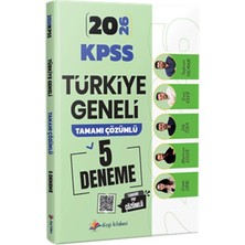 Akm Kitap 2026 KPSS Türkiye Geneli Tamamı Çözümlü 5 Deneme Sınavı Ciltsiz Kitap