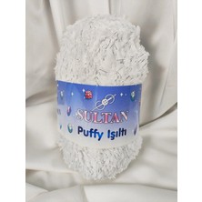 Sultan Puffy Işıltı Beyaz El Örgü Ipi 100GR. 100MT.(1 Adet) - Renk: 1701