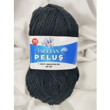 Sultan Peluş Siyah El Örgü Ipi 100GR. 120MT.(1 Adet) - Renk: 2290