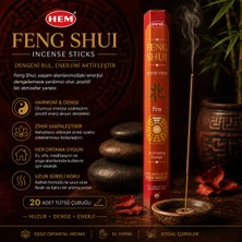 İki Yedi Konsept Hem Feng Shui Tütsü Çubuk Tütsü 20 Adet Enerji Dengeleyici Aromatik Tütsü Aromatik Koku Meditasyon