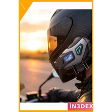 İn3dex Bluetooth 5.3 Kask Kameralı Interkom 1200MAH Ipx8 Su Geçirmez