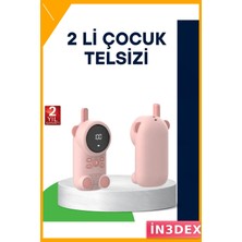 İn3dex LCD Ekranlı Bebek Telsizi 2 Yönlü Ses Uzun Menzil