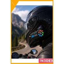 İn3dex Kask Kamerası 1080P Bluetooth 3000MAH Akıllı Interkom