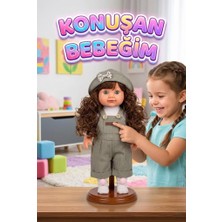 Farbu Oyuncak Lucia Girl Konuşan 35 cm - Etkileşimli Kolları Bacakları ve Kafası Et Kutulu Oyuncak Bebek