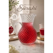 Karawent Home 1.7 Lt Kristal Cam Sürahi Limonata Ayran Meşrubat Sürahisi Krw-27