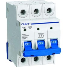 Chint Otomatik Sigorta C Tipi 3*40A 6ka Nb7 Serisi