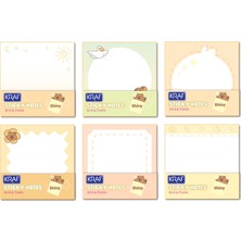Kraf Capybara Simli Yapışkanlı Not Kağıdı 73 x 73 mm – 50 Yaprak