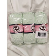 Ören Bayan Lux Baby Su Yeşili El Örgü Ipi Art NO:3010 - Nm:3.4 - 100GR. 340MT. (3 Adet) - Renk: 090