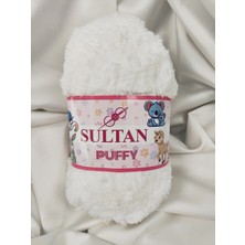 Sultan Puffy Beyaz El Örgü Ipi 100GR. 100MT.(1 Adet) - Renk: 1201