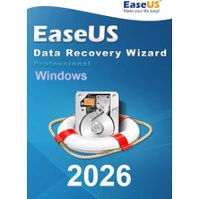 EaseUS Data Recovery Wizard Pro 2026 (Windows) - 1 Pc Süresiz Orijinal Resmi Site Kodu
