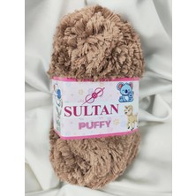 Sultan Puffy Sütlü Kahve El Örgü Ipi 100GR. 100MT.(1 Adet) - Renk: 1222