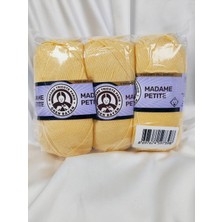 Ören Bayan Madame Petite Antipilling Sarı El Örgü Ipi (3 Adet) (Amigurumi Ipi) - Renk: 027