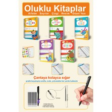 Dikkat Atölyesi Yayınları 5'li Oluklu Set Güzel Yazı Defteri Resim Çizgileri Harfleri ve Sayıları Öğreten Kitap