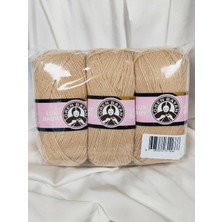 Ören Bayan Lux Baby Bej El Örgü Ipi Art NO:3010 - Nm:3.4 - 100GR. 340MT. (3 Adet) - Renk: 114