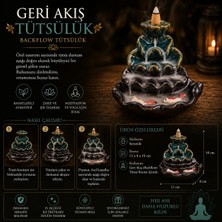 İki Yedi Konsept Zenkoi Seramik Geri Akış Tütsülük Backflow Özel Tasarım Koi Balıklı Duman Şelalesi Dekoratif Hediye