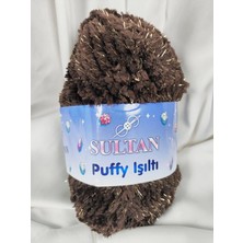 Sultan Puffy Işıltı Kahverengi El Örgü Ipi 100GR. 100MT.(1 Adet) - Renk: 1748