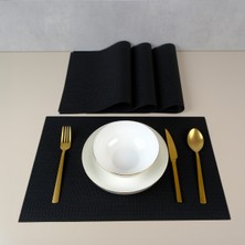 Maxstyle Matrix Black 4 Parça Amerikan Servis 30X45 cm