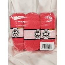 Ören Bayan Lux Baby Nar Çiçeği El Örgü Ipi Art NO:3010 - Nm:3.4 - 100GR. 340MT. (3 Adet) - Renk: 002