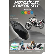 Motobros Honda Cb 125 F Uyumlu Konfor Sele Kılıfı Visco Sünger (Yırtılmaya Dayanıklı)
