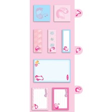 Kraf Flamingo Yapışkanlı Not Kağıdı Seti 8 x 20 Yaprak