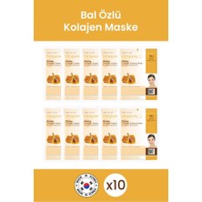 Dermal Canlandırıcı, Nemlendirici ve Besleyici Bal Özlü Kollajen Maske 23 gr 10 Adet