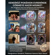 Print Zone Özel Tasarım Kişiselleştirilebilir Pokémon Kartı - Sevgiliye, Arkadaşa ve Çocuklara Fotoğraflı ve Isimli Hatıra Tasarım Kartı