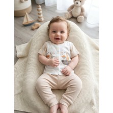%100 Pamuklu Erkek Bebek Pijama Takımı