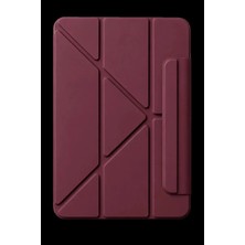 Nerm Ipad 2025 10.9 10.nesil (A16) Edz Manyetik Standlı Tablet Kılıfı - Mürdüm