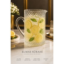 Karawent Home Elmas Desenli Cam Sürahi 1.8 Litre – Premium Kristal Görünümlü Meşrubat & Limonata Sürahisi Krw-28