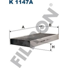Filtron Fıltron Polen Fıltresı P407-C5 Iı-C6 04/04--> Karbonlu ####
