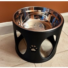 3D Baskı Zamanı Yükseltilmiş Pati Desenli Köpek ve Kedi Mama Kabı Standı - 3D Yazıcı Üretimi Ergonomik Besleme Ünitesi