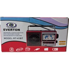 Everton RT-41BT Nostaljik Şarjlı Bluetoothlu Radyo - Am/fm/sw 1-9 Dünya Radyosu USB Tf Kartlı Mp3 Çalar